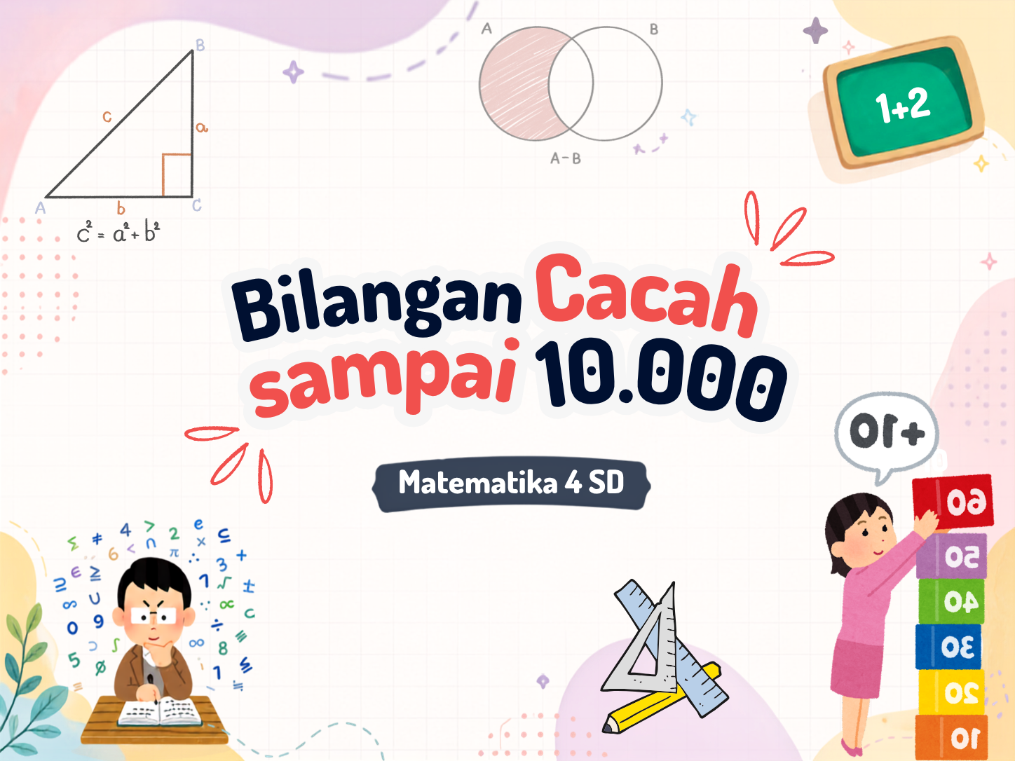 Sampul mapel Matematika 4 SD - Bilangan Cacah sampai 10.000 di Studigo